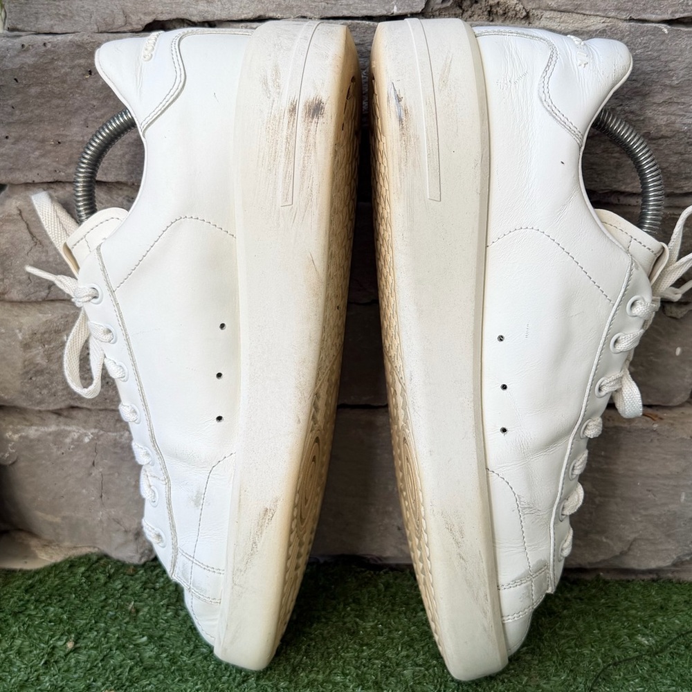 Golden Goose Pure Star White Leather Mens Sneakers - Picture 6 of 13